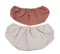 Alomejor Solid Color Changing Pad Cover Soft Breathable Diaper Changing Table Pad Cover 2 Pieces Suitable for Newborns Large Size (Coffee Apricot)