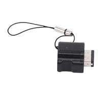 Alomejor SP Game Console Charging Adapter with Type C Interface and 3.5mm Headphone Jack for Gaming on the Go with -Loss Rope (Black)