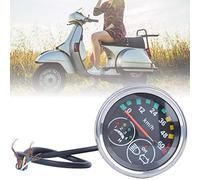 Alomejor Speedometer Electric Bike Tachometer Instrument Board Control Ordinary Conversion Instrument Kits Electricity Indicator