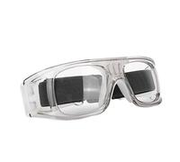 Alomejor Sports Goggles Protective Safety Glasses Safety Goggles with Adjustable Strap for Basketball Football Sports(Transparent Gray)