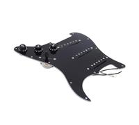 Alomejor SSS Prewired Loaded Pickguard, Black 11 Hole with Single Coil Pickups, 2 A250KT 1 B250KV Pots, for ST Style Electric Guitar