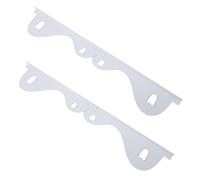 Alomejor Stainless Steel Adjustable Stove Fillers Easy Clean Covers for Kitchen Stove Guards 27.36in for Counter (White)