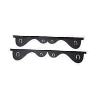 Alomejor Stainless Steel Adjustable Stove Fillers Easy Clean Covers for Kitchen Stove Guards 27.36in for Counter (Black)