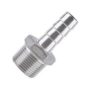 Alomejor Stainless Steel Barb Adapter 15mm, 20mm, 25mm (3/4''*15mm)
