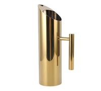 Alomejor Stainless Steel Cold Beverage Container with Leakproof Spout for Home Party 1.5L Water Pitcher for Iced Tea, Cocktails, 304 Stainless Steel (Gold)