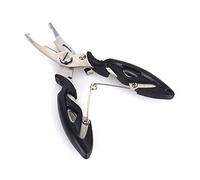 Alomejor Stainless Steel Fishing Pliers Durable Wire Line Cutter Hook Removers Tackle Bag Black for Fishermen