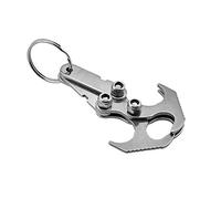 Alomejor Stainless Steel Hook for Multi-Function Survival Magnetic Folding Grappling Hook Climbing Claw Outdoor Steel EDC Tool (S)