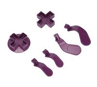 Alomejor Stainless Steel Metal D Pads Paddles Replacement Controller Accessories for Enhanced Gaming Experience for One Series 2 - 5 Units (Purple)