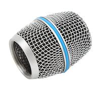 Alomejor Stainless Steel Microphone Ball Head Grill Mesh for Beta87A with Built-in Foam Filter for Clear Sound Quality 31.5mm