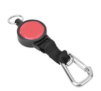 Alomejor Stainless Steel Scuba Diving Console Retractor with Heavy-Duty Key Ring & Quick-Release Buckle - Durable, Corrosion-Resistant Dive Accessory for Gauges, Computers & Instru