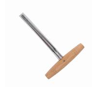 Alomejor Stainless Steel -Stahl -Loch Reamer Wooden Handle Gear Tools, High speed Efficiency for 3/4 4/ Violin