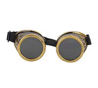 Alomejor Steampunk Goggles Steampunk Goth Cosplay Vintage Goggles Rustic Victorian like Sunglasses for mMen Women(bronze)