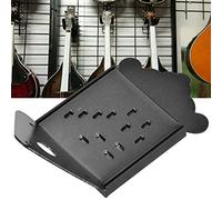 Alomejor Steel Mandolin Cable Pull Board with Shiny Chrome Decorative Cover for Electric Box Guitar, Exquisite Design for Music Lovers (QB09 black without flowers)