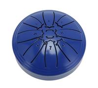 Alomejor Steel Tongue Drum, 4 Inch 8 Note Carbon Steel Handpan Drum with Mallets, for Meditation Practice Music Education (Blue)