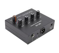 Alomejor Stereo Headphone Amplifier, 48V Phantom Power XLR Preamp,3 Band EQ Studio Mic Preamplifier for Condenser,Dynamic Mics