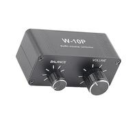 Alomejor Stereo Volume Controller with Better Equal Sound Circuit, Compact Design for Audio Devices, 3.5mm Jack Output, Lightweight Size