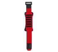 Alomejor String Muter String Dampener Mute Perform and Record Clean Timbre Without Unwanted Noise, Easy to Use Fastener Design, with Adjustable Muffled Sound for 6 Strings Acoustic (Red)
