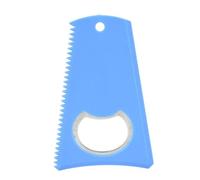 Alomejor Surfboard Wax Comb - Universal Gummy Wax Remover Tool for Shortboard & Longboard, Includes Keychain Hole for Easy Carrying (Blue)
