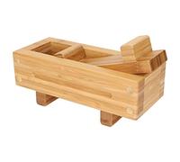 Alomejor Sushi Press Maker Portable Wooden Mold Easy to Use for Home and Restaurant Cooking, Crafted from