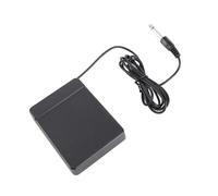 Alomejor Sustain Pedal ABS Single Pedal 1.7m Cable Silent Compact Design Anti Slip Base for Electronic Keyboard Roll Up Piano and Electronic Drum Players (6.35mm)