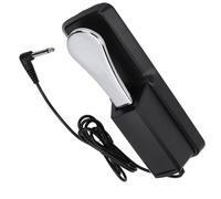 Alomejor Sustain Pedal, Metal ABS Construction, Universal Keyboard Pedal, Improves Sound Quality for Digital Pianos and MIDI Keyboards