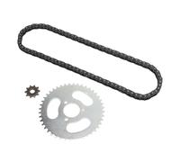 Alomejor T8F Gear Chain Set Front Chain Wheel 44T 3 Hole Sprocket with 10T 10H Hole 88 Link Drive Chain for DIY Motorcycle ATV Bike