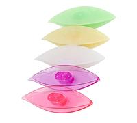 Alomejor Tatting Shuttle Sets Smooth Hand Tool for Crocheting, 5Pcs Colorful Lacemaking Accessories (12039 Fruit Green, Fruit Yellow, White,)