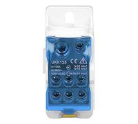 Alomejor Terminal Distribution Box Durable and Fireproof Junction Box for Power Wiring Applications 1 Unit (Blue)