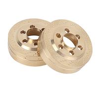 Alomejor The Brass Counterweight Improves The Balance for SCX10 1:10 RC Crawler, Practical RC Car Accessories for 1/10 Crawler (Thick with 24 Game Card Slots)