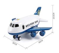 Alomejor The Topic of The Children's Aircraft Model with Lights and Sounds Works for Role -playing Games and Fun Learning for, Large Toys for Aircraft with Alloy Cars for Boys and Girls (#1)
