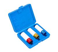Alomejor Thin Wall Lug Nut Socket Set, 1/2in with Color Coding | C45 steel material, includes 17mm, 19mm, 21mm sockets, protects wheels, for various drive tools
