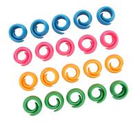 Alomejor Thread Holder Spool Hugger Bundle for Home Sewing-20 Pcs 4 Color Bobbin Fixing Clips for Embroidery Lovers