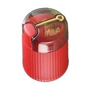 Alomejor Toothpick Holder Modern Press Pop Up Compact Toothpick Storage Box for Home Travel Office Plastic (Red)