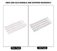 Alomejor Transparent Piano Key Stickers for 61/88 Key Electronic Keyboards | Removable PVC Film, Color-coded for Beginners, Easy to Install and Remove