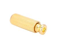 Alomejor Tremolo Anchor Studs, Copper-zinc Alloy, Adjustable Height, 2 Pcs Tremolo Bridge Studs for Electric Guitars Replacement (Gold)