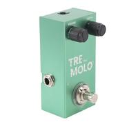 Alomejor Tremolo Pedal, Vintage Sweet Dynamic Guitar Bass Effect 6.35mm Output for Indoor Outdoor Performances