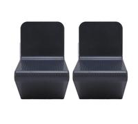 Alomejor Triangular Shower Foot Pedal Stand 2 Pcs Easy Install No Drill Bathroom Foot Holder for Shower Shaving (Grey)