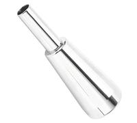 Alomejor Trumpet Nozzle 3c Metal Extended Glossy Fatter for Standard Trumpets (Silver)