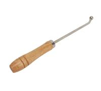 Alomejor Trumpet Repair Tool Durable Metal Ball Head Horn Trombone Neck Maintenance Tool for Wind Instrument Players Stainless Steel Wooden Handle
