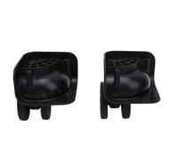 Alomejor Trunk Luggage Wheels Replacement Fashionable Appearance Replacement Part Double Line 1 Pair for Travelers Paragraph Black