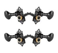 Alomejor Tuning PEG Machine Heads for Ukulele Maintenance Set (Black)