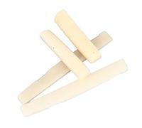 Alomejor Unbleached Guitar Bridge Saddle Easy Installation Enhanced Sound Quality for Most Folk Guitarists Bull Bone (2 Set Saddle And Nut)