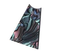 Alomejor Unique Triangular Design Plastic Guitar Truss Rod Cover 3 Hole Plate Easy Installation for Guitar Players (GR40 Abalone Shell)