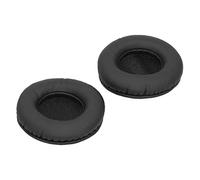 Alomejor Universal 85MM Ear Cushions Soft Replacement Headphone Earpad for Comfortable Listening Black PU Sponge 2-Pack