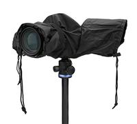 Alomejor Universal Nylon Camera Rain Cover with Zipper for Outdoor Photography Accessories, Ideal for Rainy Seasons and Beaches, Black, 1 Unit