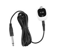 Alomejor Universal Piezo Pickup, Self-adhesive, No Drilling, 6.35mm for Guitar, Ukulele and Violin, Clear Sound and Easy Volume Control (T-10-02)