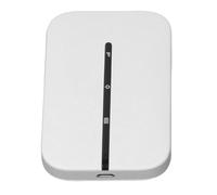 Alomejor Unlocked Router with Ultra-Fast 4G LTE Mobile Hotspot with 2100 MAh Battery to Share with 10 Users - White Portable Router for Playing in the Car