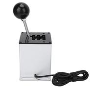 Alomejor USB Gear Shifter H Gearshifter for PC Sim Racing Games for Aluminium Alloy 6+R White 1 Unit