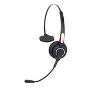 Alomejor USB Headset Single Ear Bluetooth Adjustable Noise Canceling Headphone for Call Center Customer Service Professional ABS