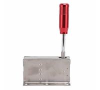 Alomejor USB Sequential Shifter Durable Metal Sim Racing Game Shifter for PC Compatible with (Red)